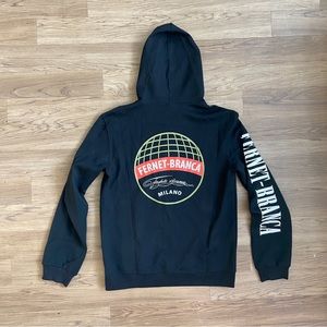 Fernet Branca Hoodie SZ L/XL Bartender Italian Bitter